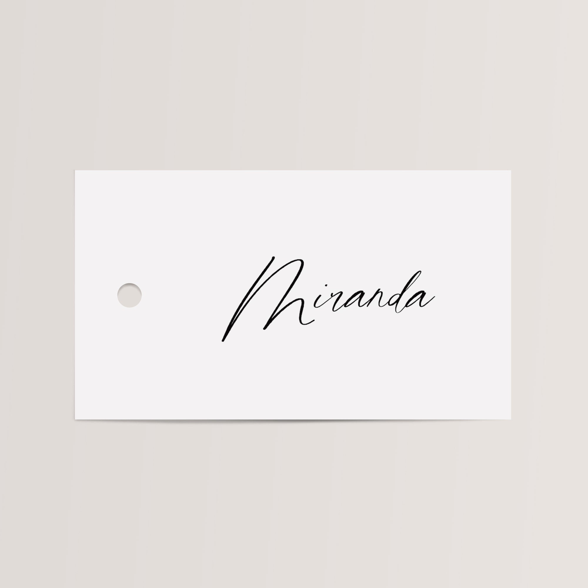 Personalized Place Cards with Chiffon Ribbon in black ink that are printed for you on thick, smooth, white card stock! Perfect for any occasion: Weddings and Rehearsal Dinners, Baby Shower, Bridal Shower, Wedding Shower, Business Party, Corporate Event or Events with Assigned Seating