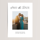 Simple wedding save the date cards that are professionally printed for you. Perfect for one photo and comes with envelopes.