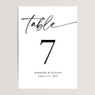Simple wedding table numbers in black and white that are printed for you on thick card stock! The design is perfect for the minimalist wedding and your guests will love them. These work well for an elegant wedding.