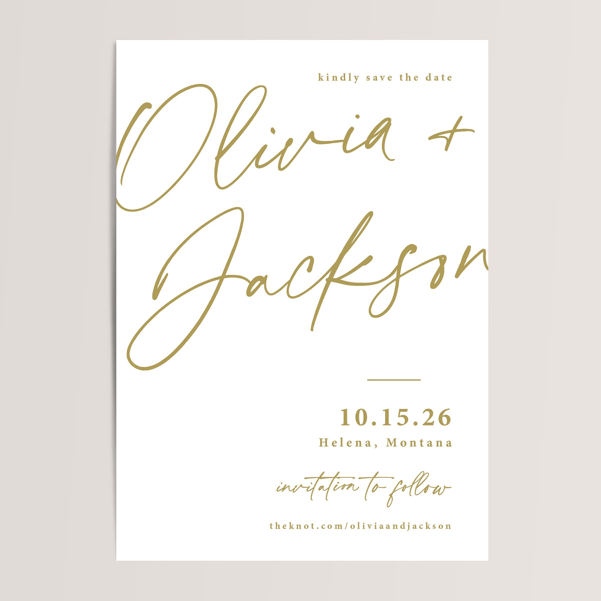 Gold Save the Date Cards for your Modern Wedding
A perfect blend of elegance, timeless appeal, and budget-friendly design. These minimalist cards offer a chic and effortless way to announce your special day, setting the tone for your celebration with sophistication and style.