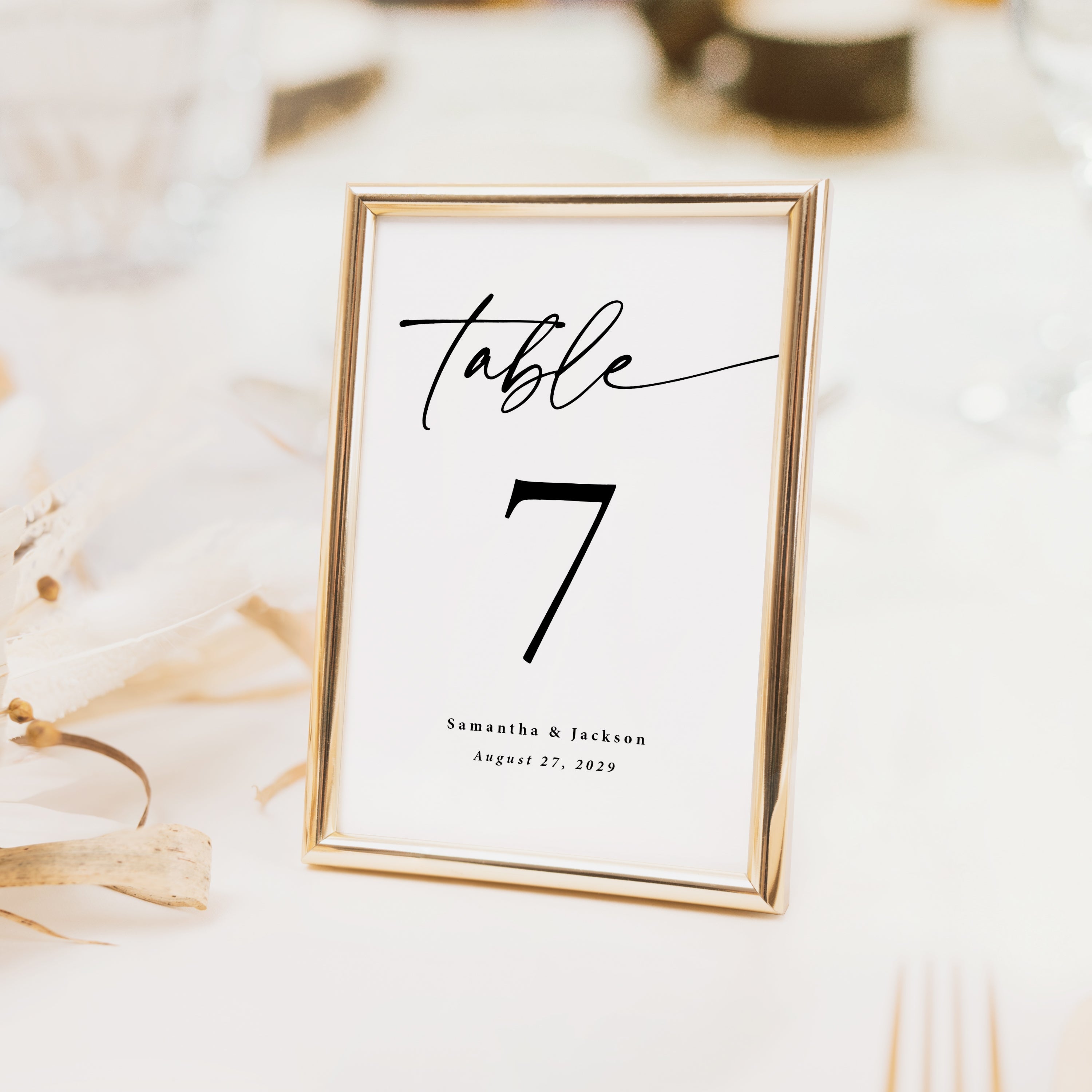 Table Numbers