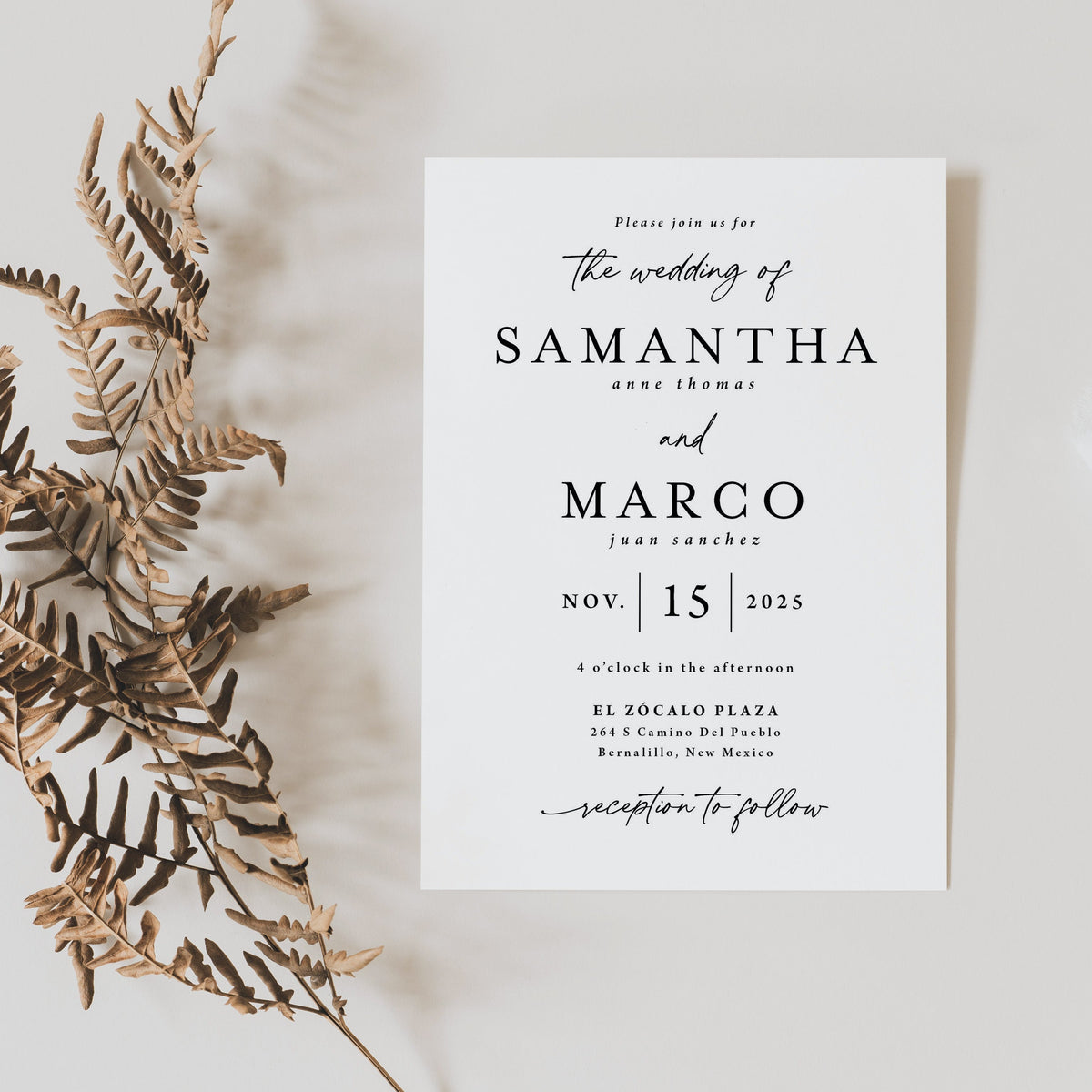 Classic & Formal wedding invites, save the dates, and place cards ...