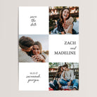 Photo Collage Wedding Save the Date Cards with 3 Photos

Showcase your love story with this sleek and stylish design. Featuring three of your favorite engagement photos and a modern, minimalist layout, these cards combine personal touches with contemporary elegance, creating a memorable announcement for your special day.