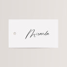Personalized Place Cards with Chiffon Ribbon in black ink that are printed for you on thick, smooth, white card stock! Perfect for any occasion: Weddings and Rehearsal Dinners, Baby Shower, Bridal Shower, Wedding Shower, Business Party, Corporate Event or Events with Assigned Seating