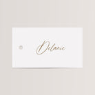 Personalized Place Cards with Brown Chiffon Ribbon in brown ink that are printed for you on thick, smooth, white card stock! Perfect for any occasion: Weddings and Rehearsal Dinners, Baby Shower, Bridal Shower, Wedding Shower, Business Party, Corporate Event or Events with Assigned Seating