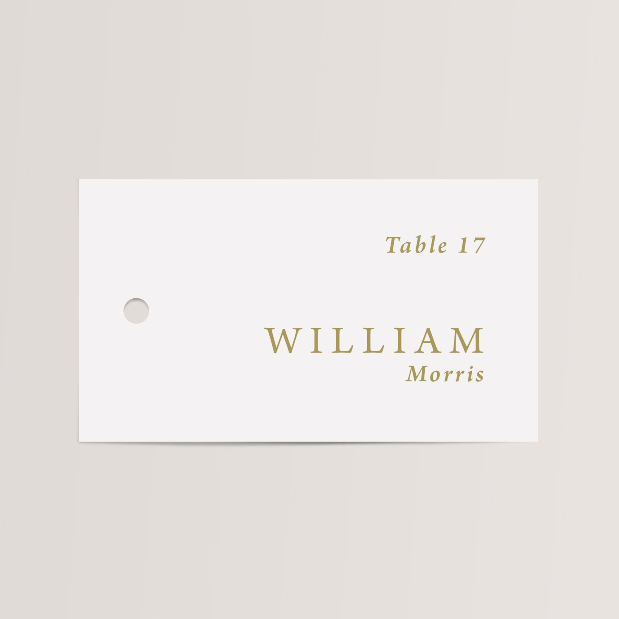 Personalized Place Cards with Table Numbers and Chiffon Ribbon that are printed for you in gold ink on thick, smooth, white card stock! Perfect for any occasion: Weddings and Rehearsal Dinners, Baby Shower, Bridal Shower, Wedding Shower, Business Party, Corporate Event and Events with assigned seating.