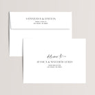 Envelope printing by Olive Invites. 